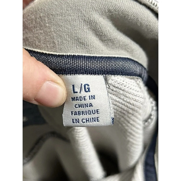 Tommy Bahama Long Sleeve Henley Shirt Mens L Gray Sweatshirt Sweater Snap‎ - Picture 3 of 8